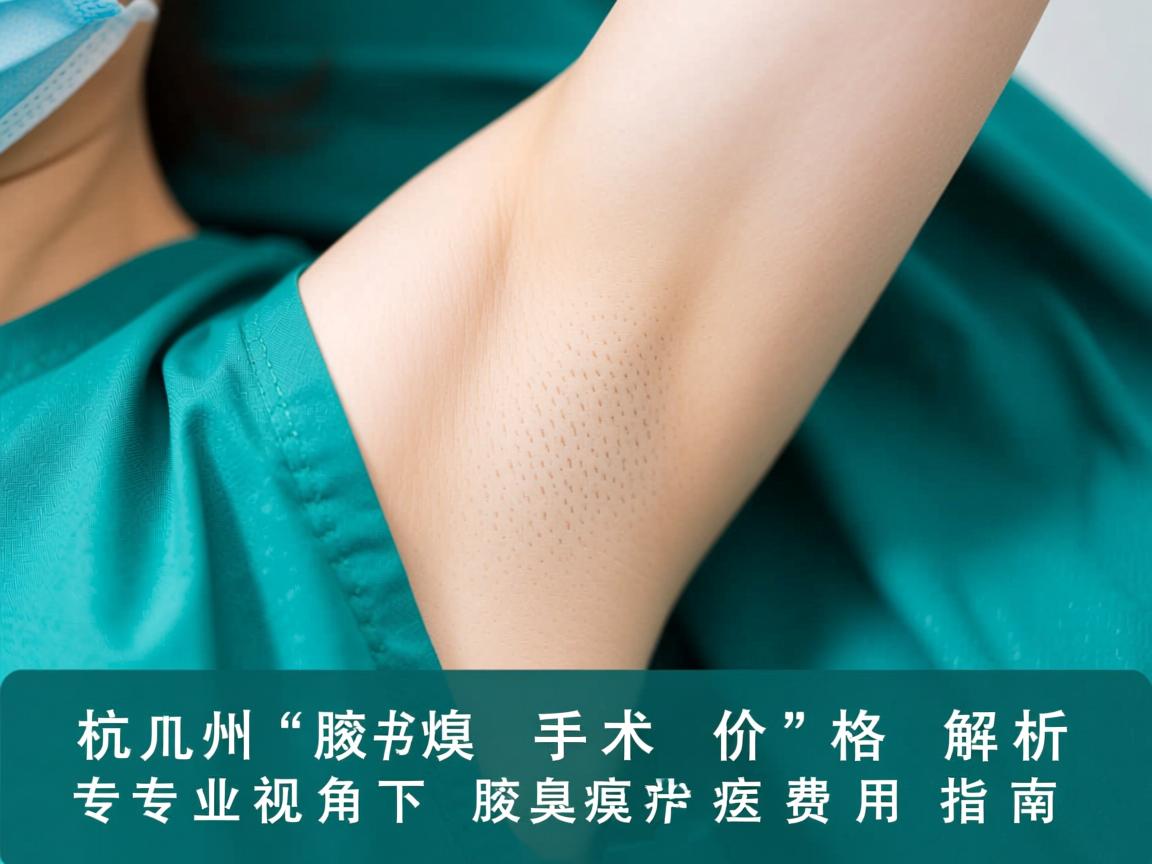 杭州腋臭手术价格解析，专业视角下的腋臭治疗费用指南