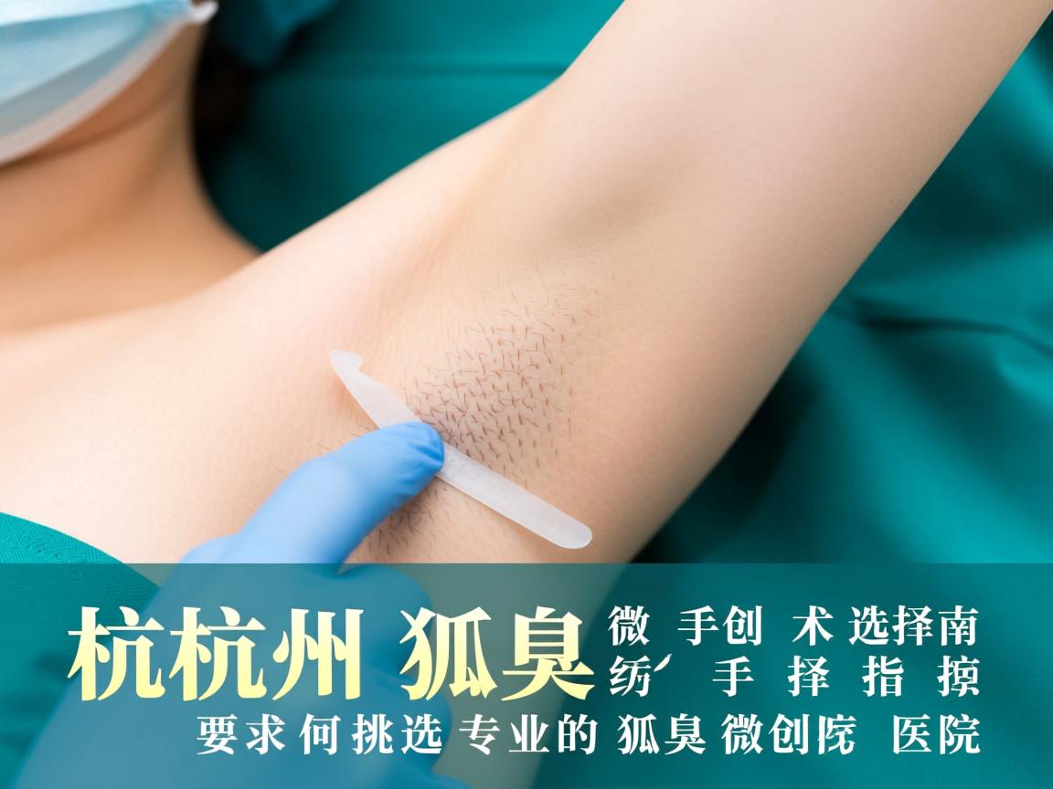 杭州狐臭微创手术选择指南,如何挑选专业的狐臭微创医院 杭州狐臭微创手术选择指南,如何挑选专业的狐臭微创医院