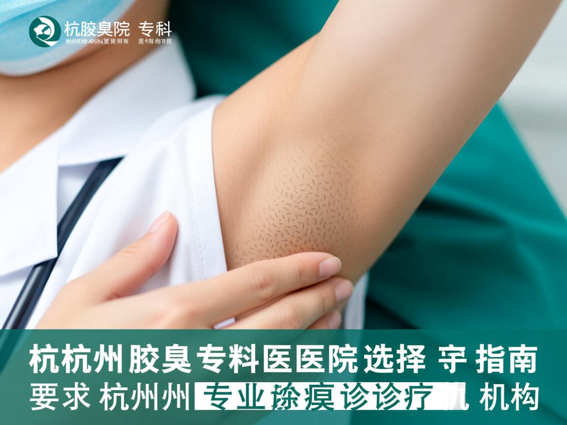 杭州腋臭专科医院选择指南，寻找杭州专业腋臭诊疗机构