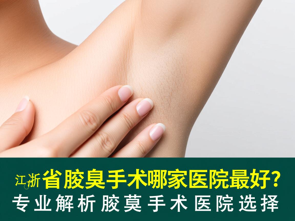 浙江省腋臭手术哪家医院最好？专业解析腋臭手术医院选择