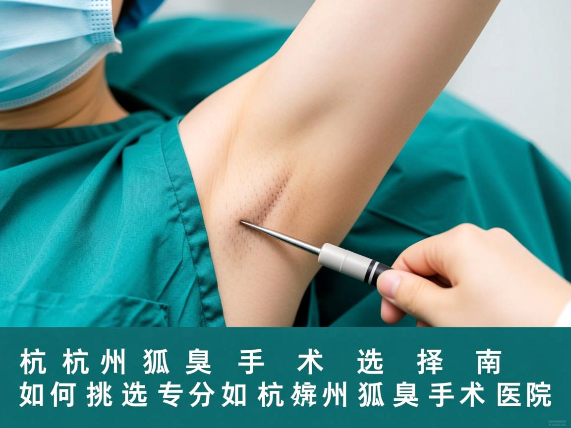 杭州狐臭手术选择指南，如何挑选专业的杭州狐臭手术医院