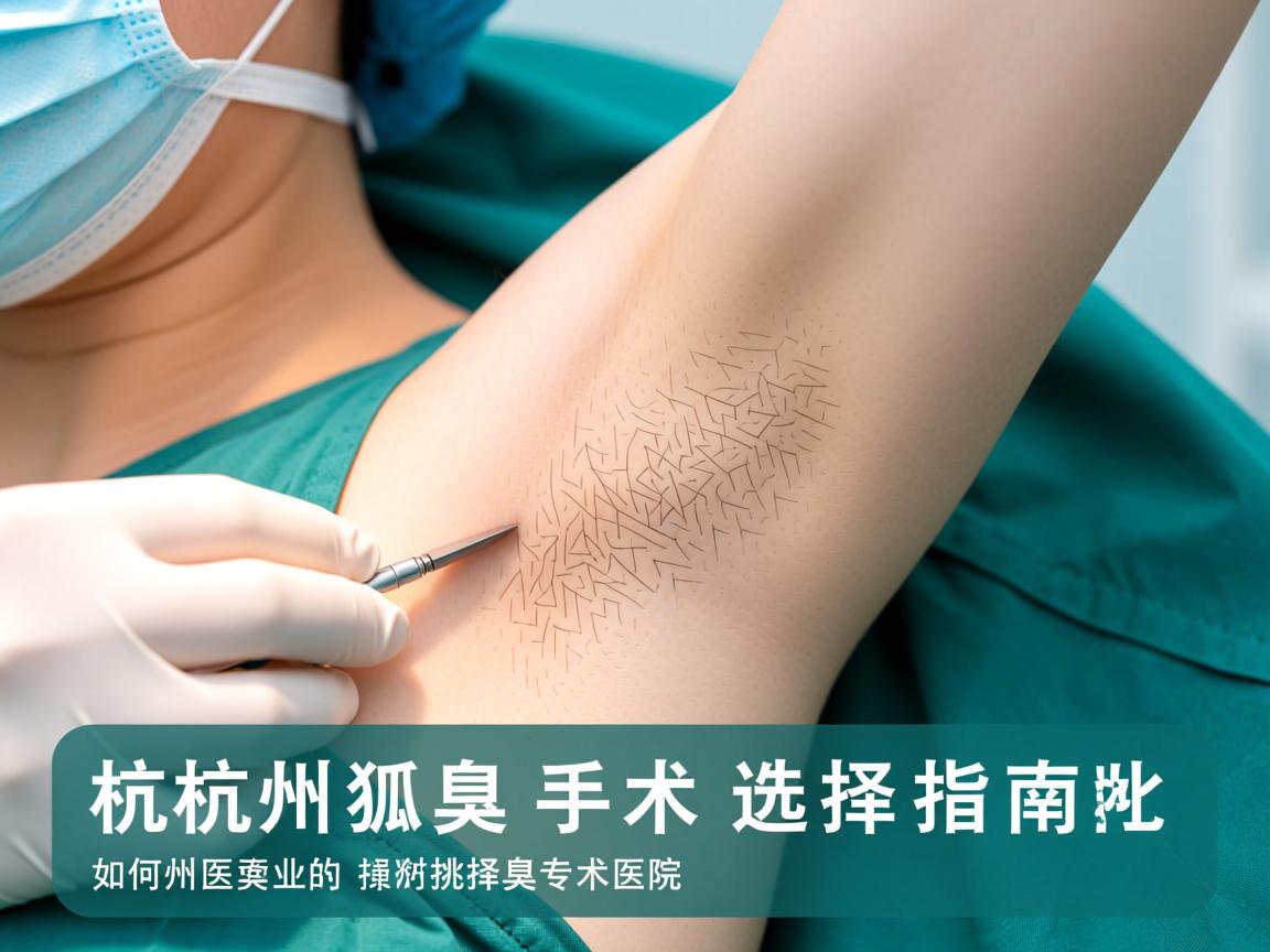 杭州狐臭手术选择指南，如何挑选专业的杭州狐臭手术医院