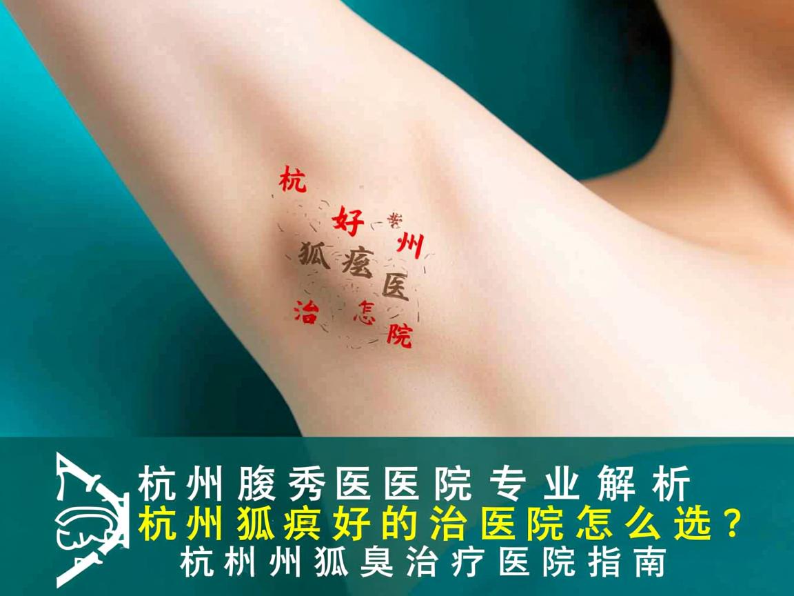 杭州腋秀医院专业解析，杭州狐臭好的治医院怎么选？杭州狐臭治疗医院指南