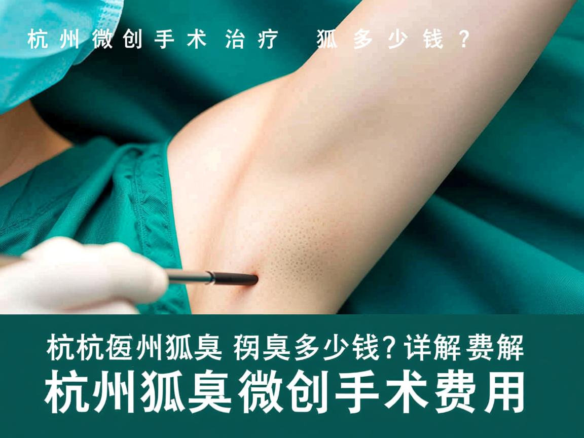 杭州微创手术治疗狐臭多少钱?详解杭州狐臭微创手术费用 杭州微创手术治疗狐臭多少钱?详解杭州狐臭微创手术费用