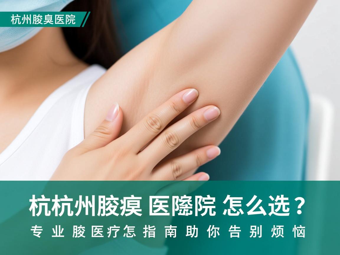 杭州腋臭医院怎么选？专业腋臭医院指南助你告别烦恼