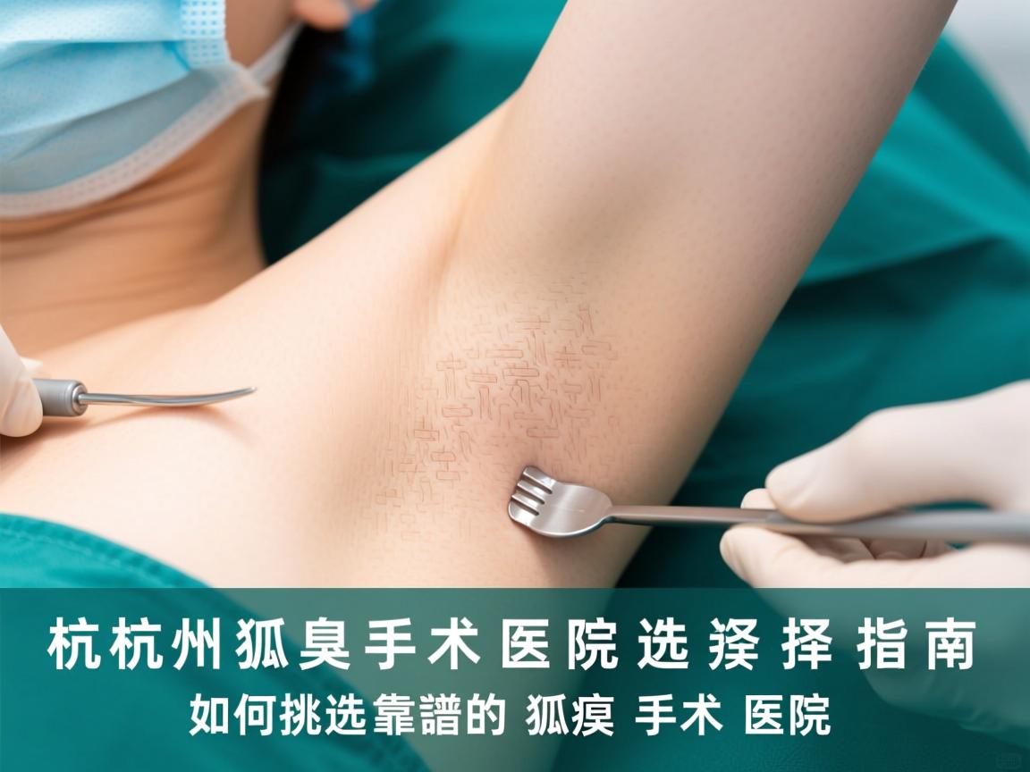 杭州狐臭手术医院选择指南，如何挑选靠谱的狐臭手术医院