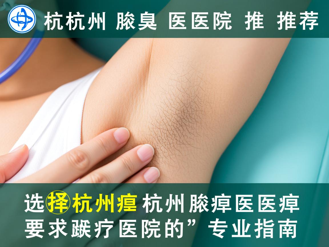 杭州腋臭医院推荐，选择杭州腋臭医院的专业指南