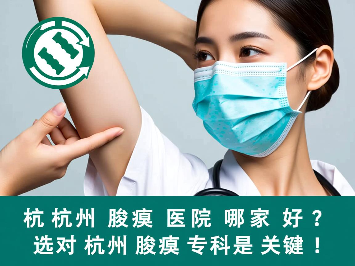 杭州腋臭医院哪家好？选对杭州腋臭专科是关键！