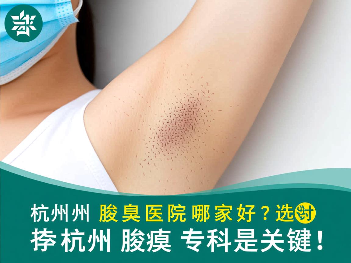 杭州腋臭医院哪家好？选对杭州腋臭专科是关键！