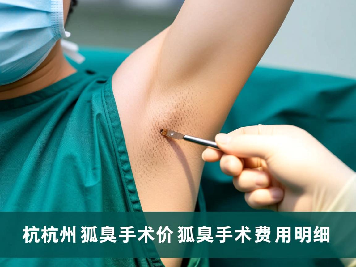 杭州狐臭手术价格解析，了解杭州狐臭手术费用明细