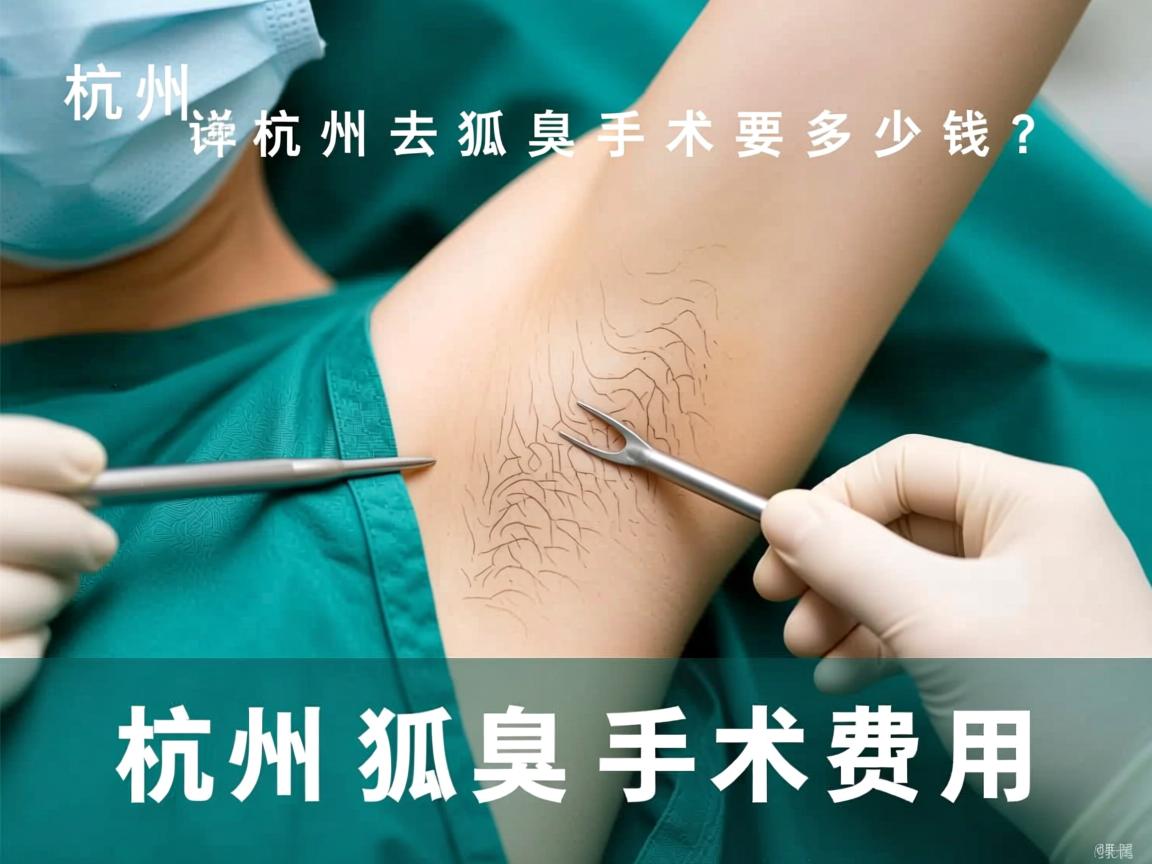 杭州去狐臭手术要多少钱？详解杭州狐臭手术费用