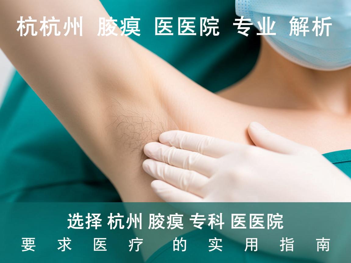 杭州腋臭医院专业解析,选择杭州腋臭专科医院的实用指南 杭州腋臭医院专业解析,选择杭州腋臭专科医院的实用指南