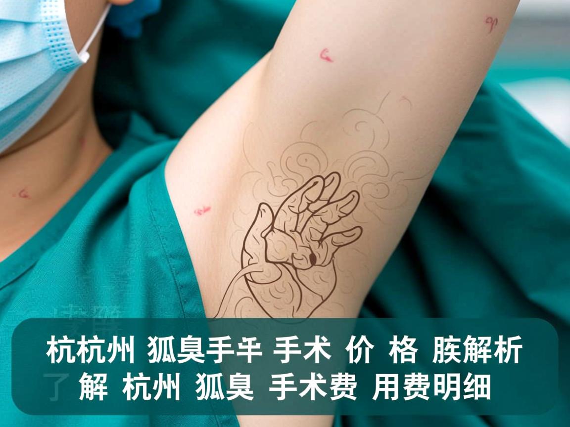 杭州狐臭手术价格解析，了解杭州狐臭手术费用明细