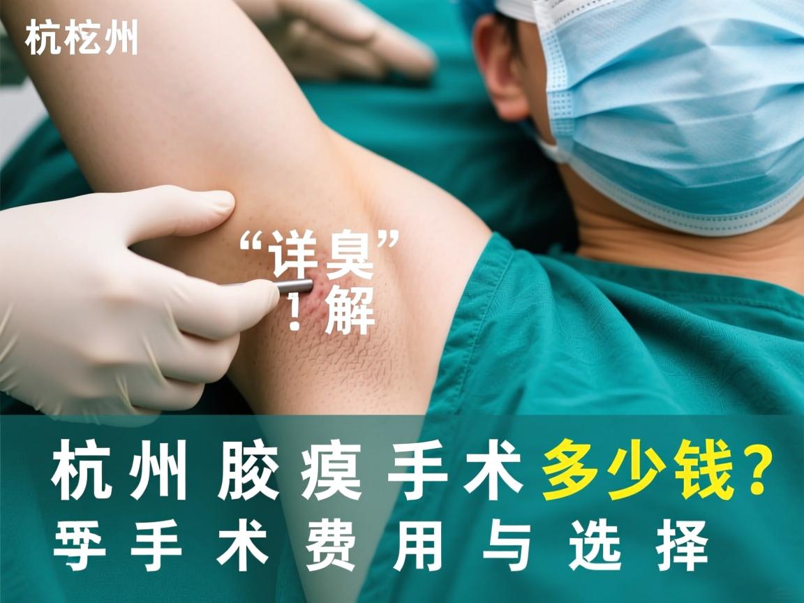 杭州腋臭手术多少钱？详解杭州腋臭手术费用与选择
