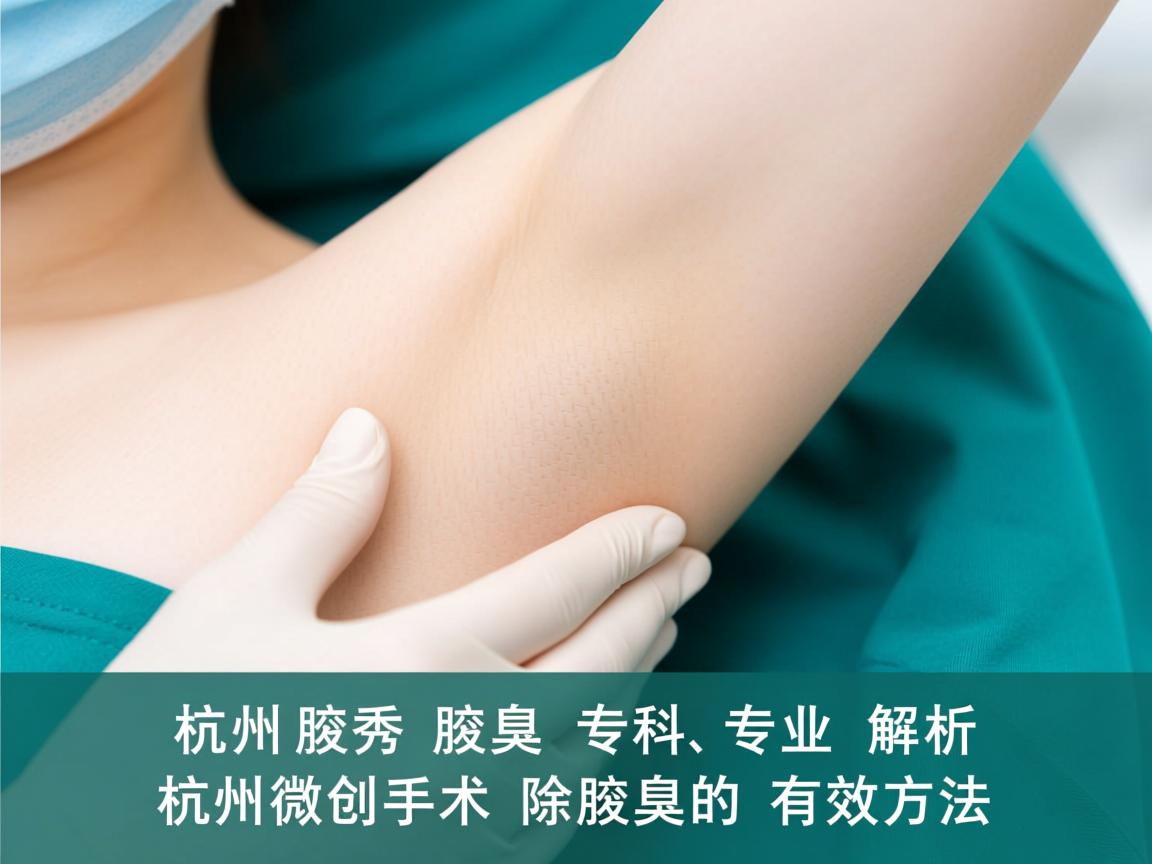 杭州腋秀腋臭专科，专业解析杭州微创手术除腋臭的有效方法