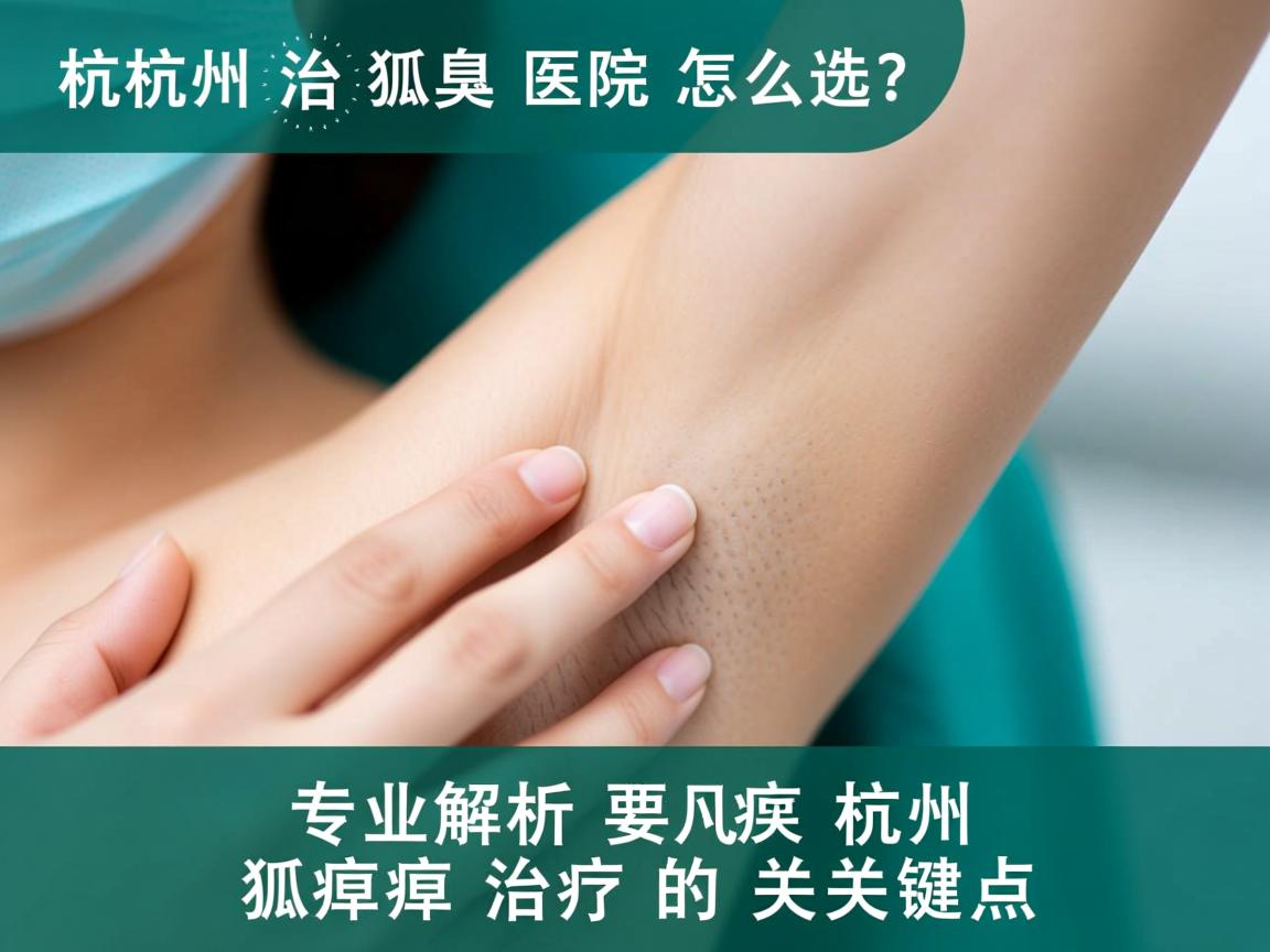 杭州治狐臭医院怎么选？专业解析杭州狐臭治疗的关键点