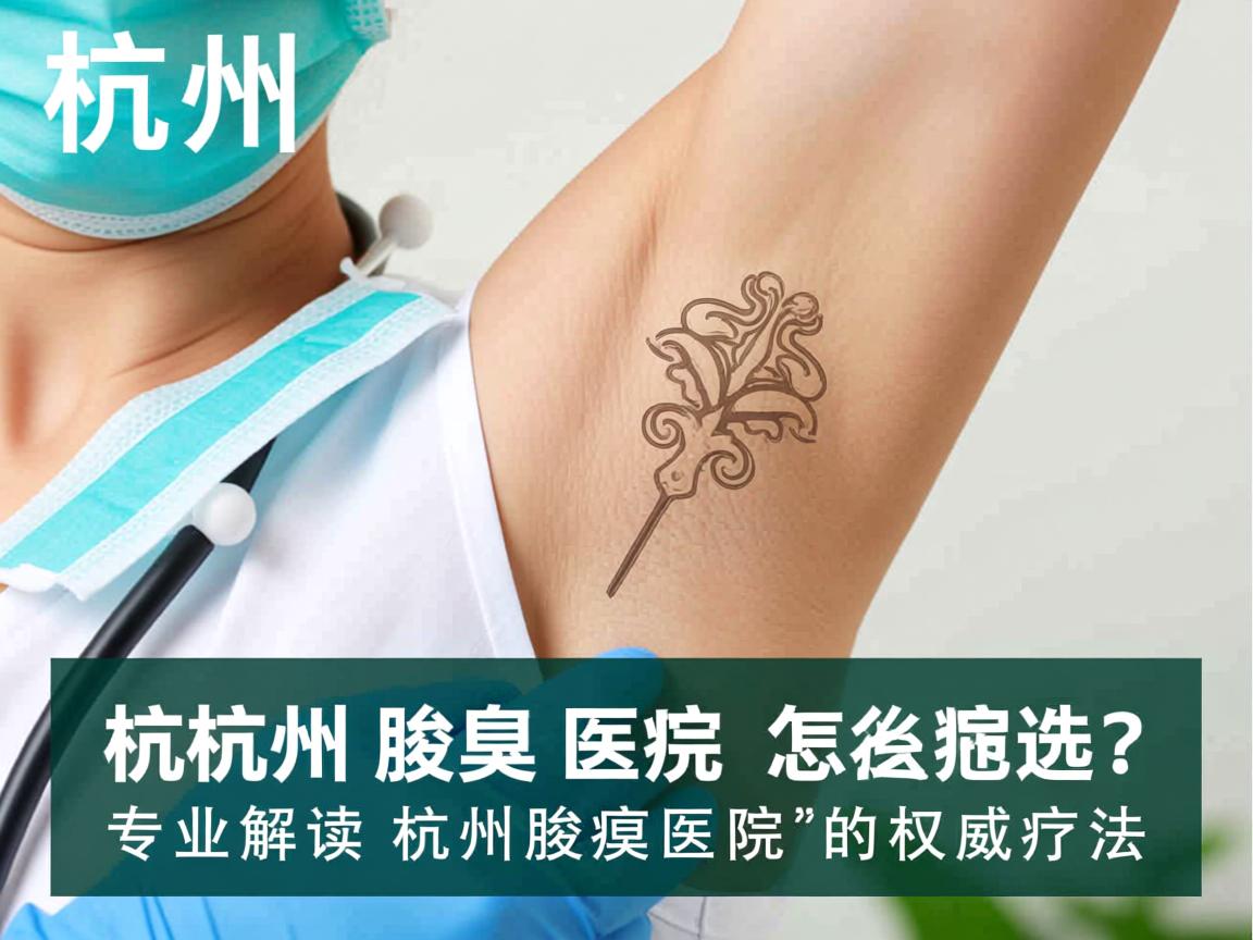 杭州腋臭医院怎么选？专业解读杭州腋臭医院的权威疗法