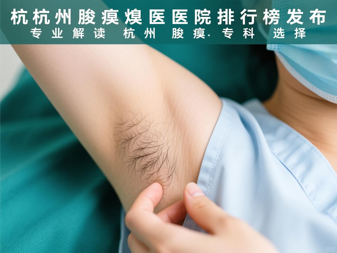 杭州腋臭医院排行榜发布，专业解读杭州腋臭专科选择