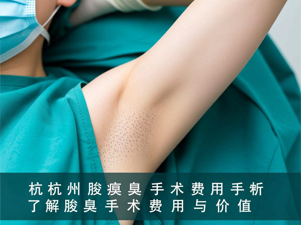 杭州腋臭手术费用解析，了解腋臭手术费用与价值