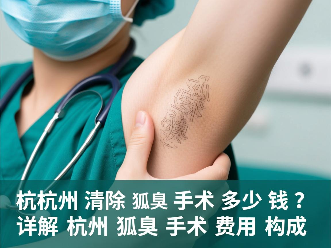 杭州清除狐臭手术多少钱？详解杭州狐臭手术费用构成