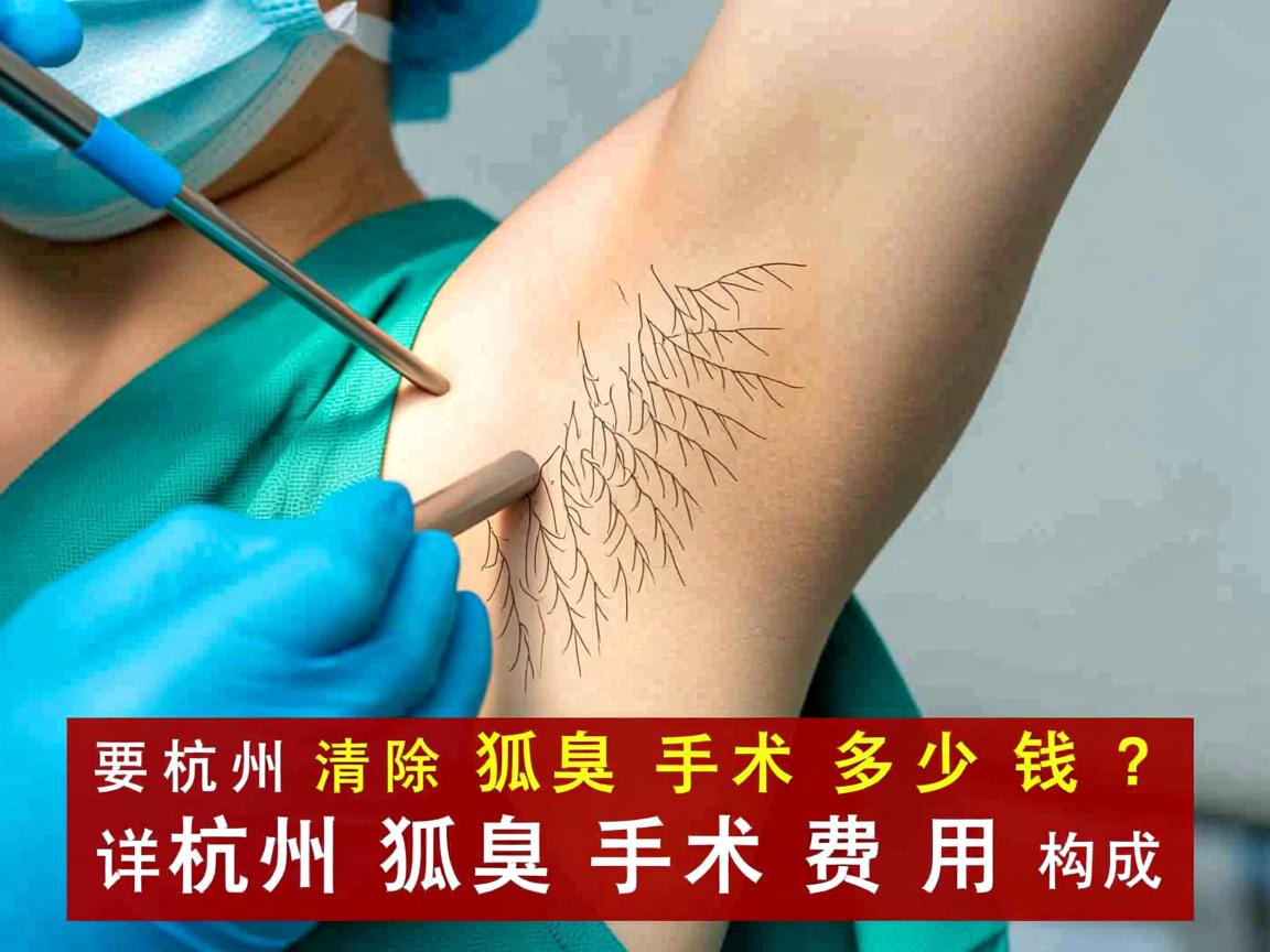 杭州清除狐臭手术多少钱？详解杭州狐臭手术费用构成