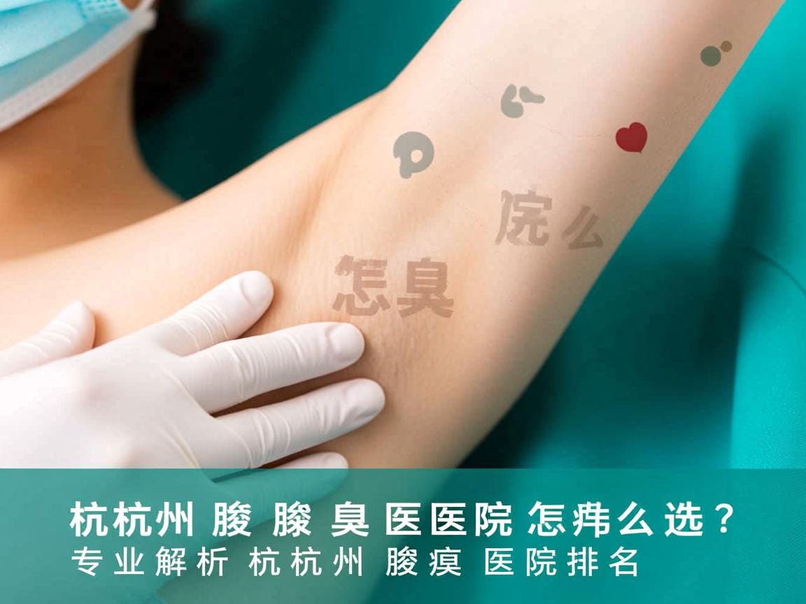 杭州腋臭医院怎么选？专业解析杭州腋臭医院排名