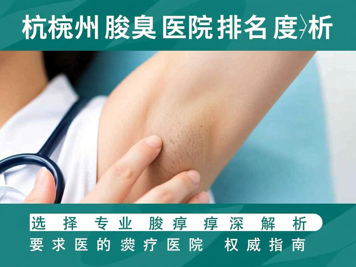 杭州腋臭医院排名深度解析,选择专业腋臭医院的权威指南 杭州腋臭医院排名深度解析,选择专业腋臭医院的权威指南