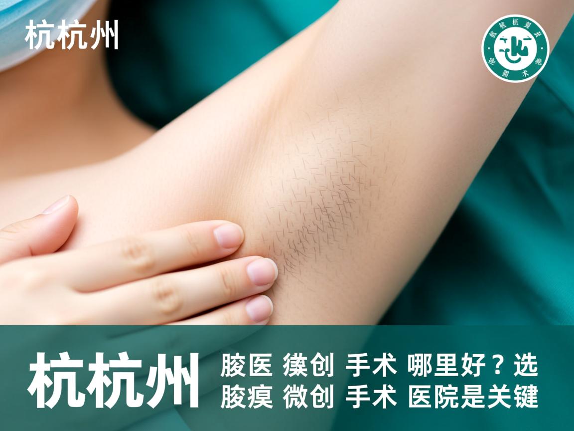 杭州腋臭微创手术哪里好？选对杭州腋臭微创手术医院是关键