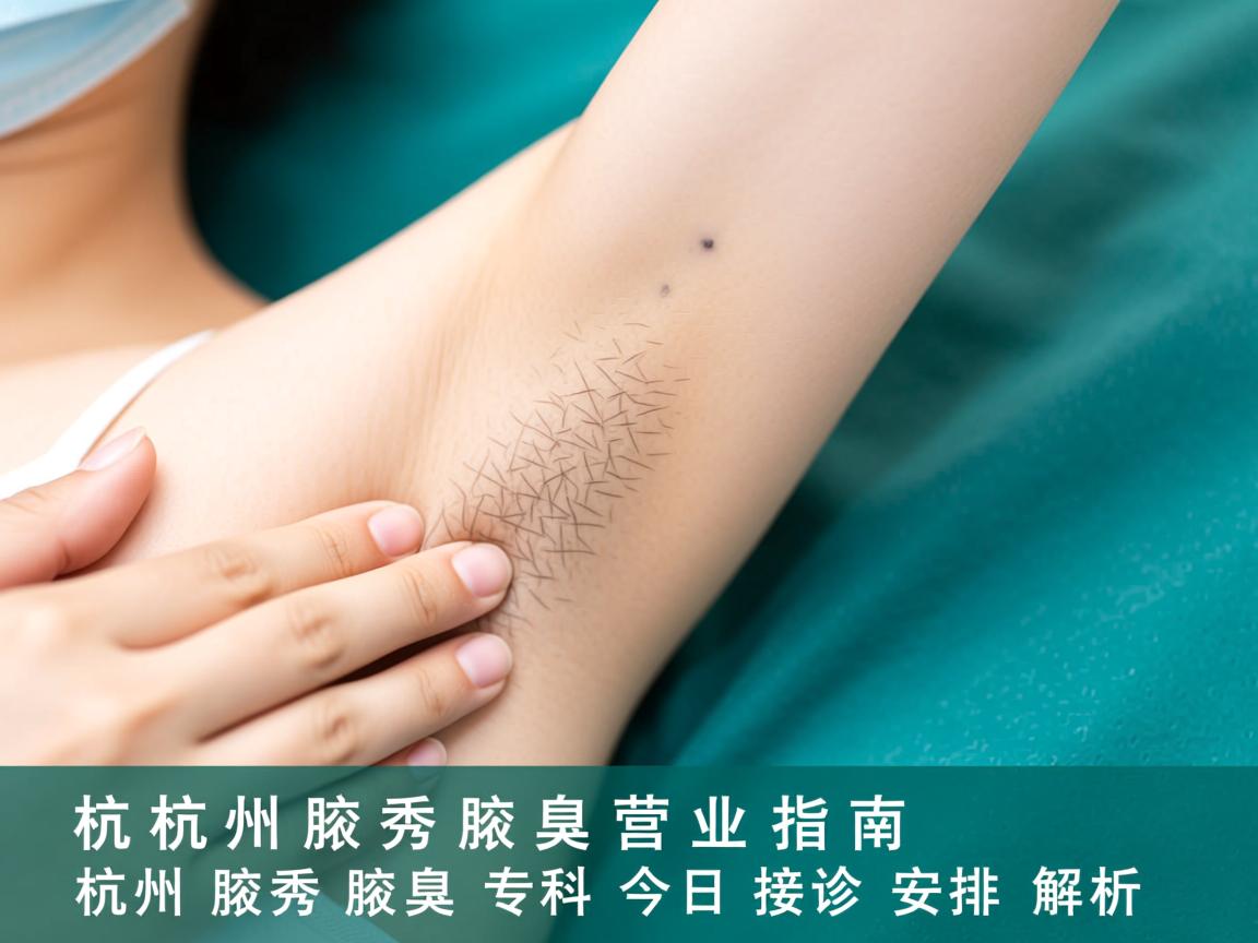 杭州腋秀腋臭营业指南,杭州腋秀腋臭专科今日接诊安排解析 杭州腋秀腋臭营业指南,杭州腋秀腋臭专科今日接诊安排解析