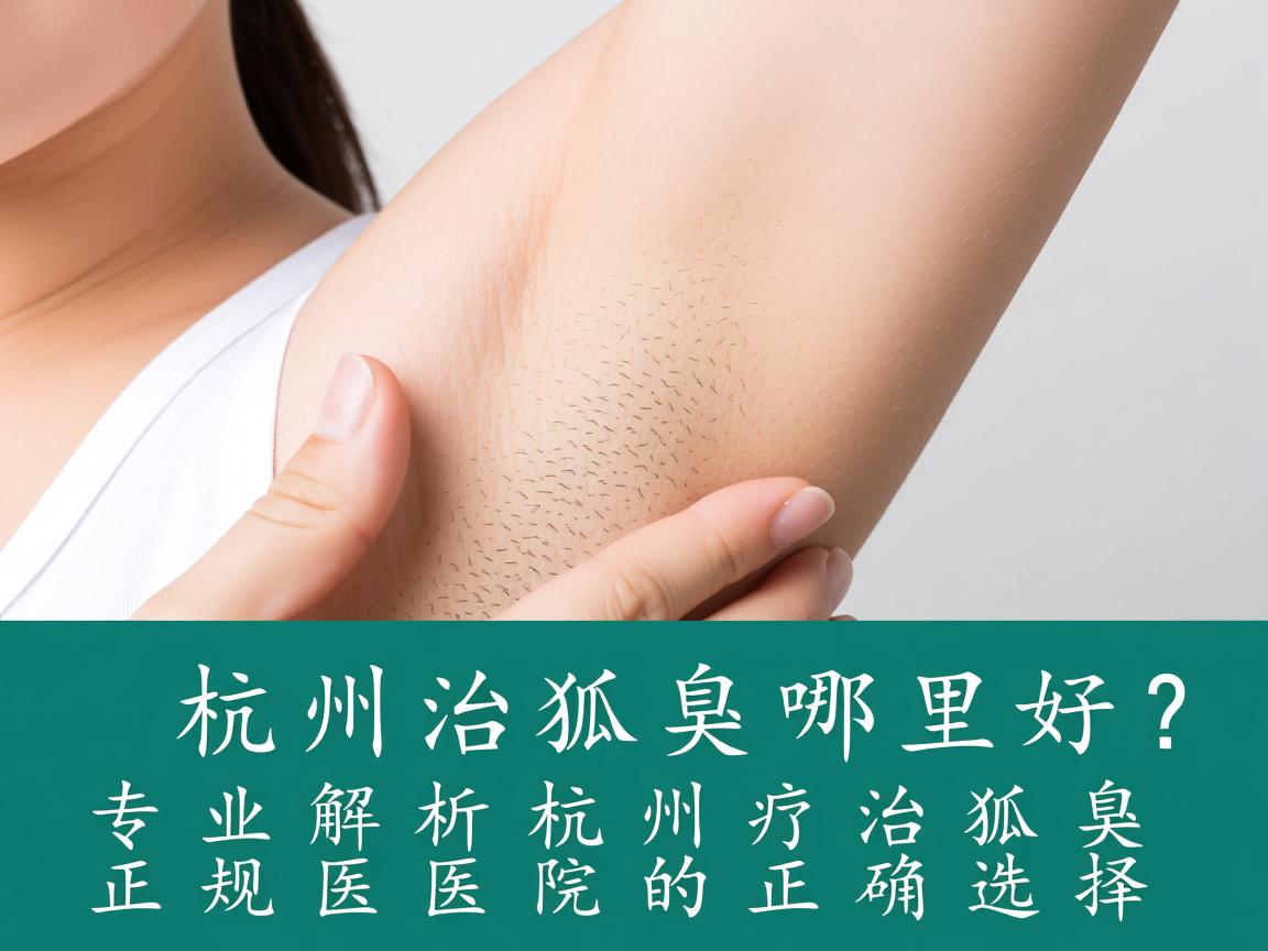 杭州治狐臭哪里好？专业解析杭州治狐臭正规医院的正确选择