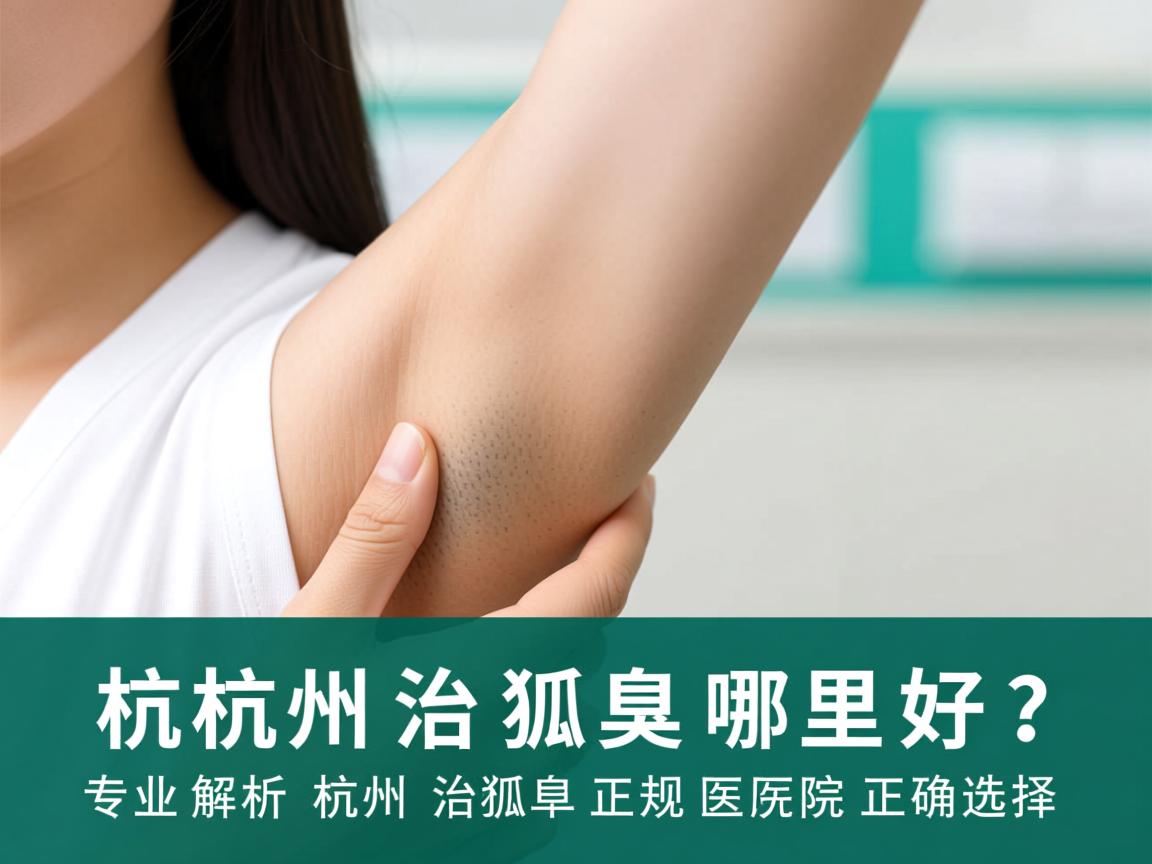 杭州治狐臭哪里好？专业解析杭州治狐臭正规医院的正确选择