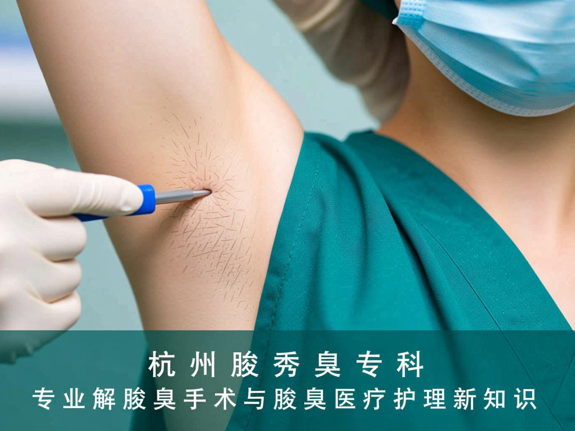 杭州腋秀腋臭专科，专业解析腋臭手术与腋臭医疗护理新知识
