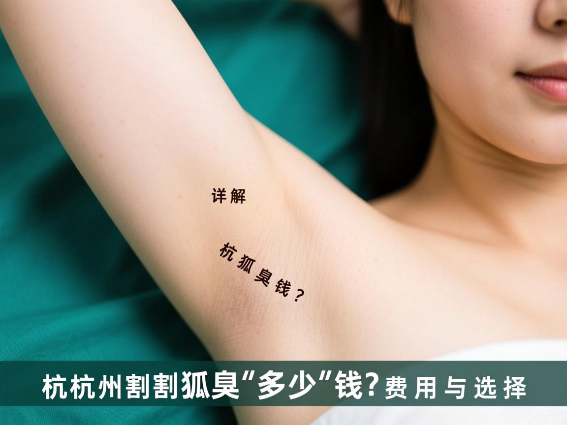 杭州割狐臭多少钱？详解杭州割狐臭费用与选择