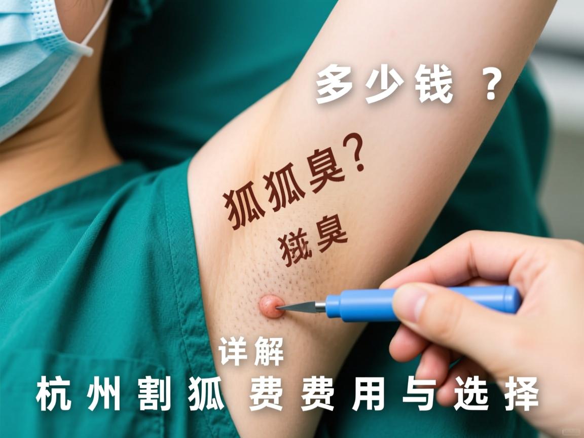 杭州割狐臭多少钱？详解杭州割狐臭费用与选择