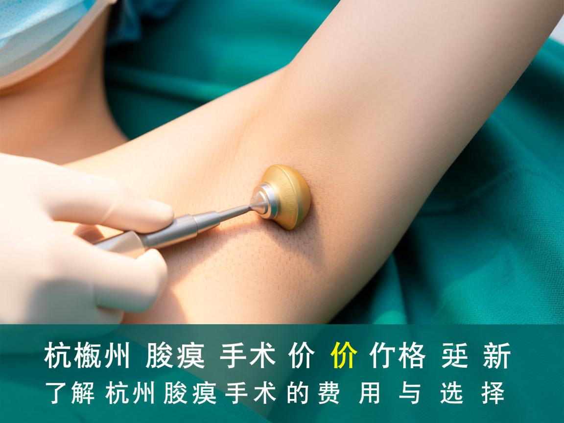 杭州腋臭手术价格解析，了解杭州腋臭手术的费用与选择