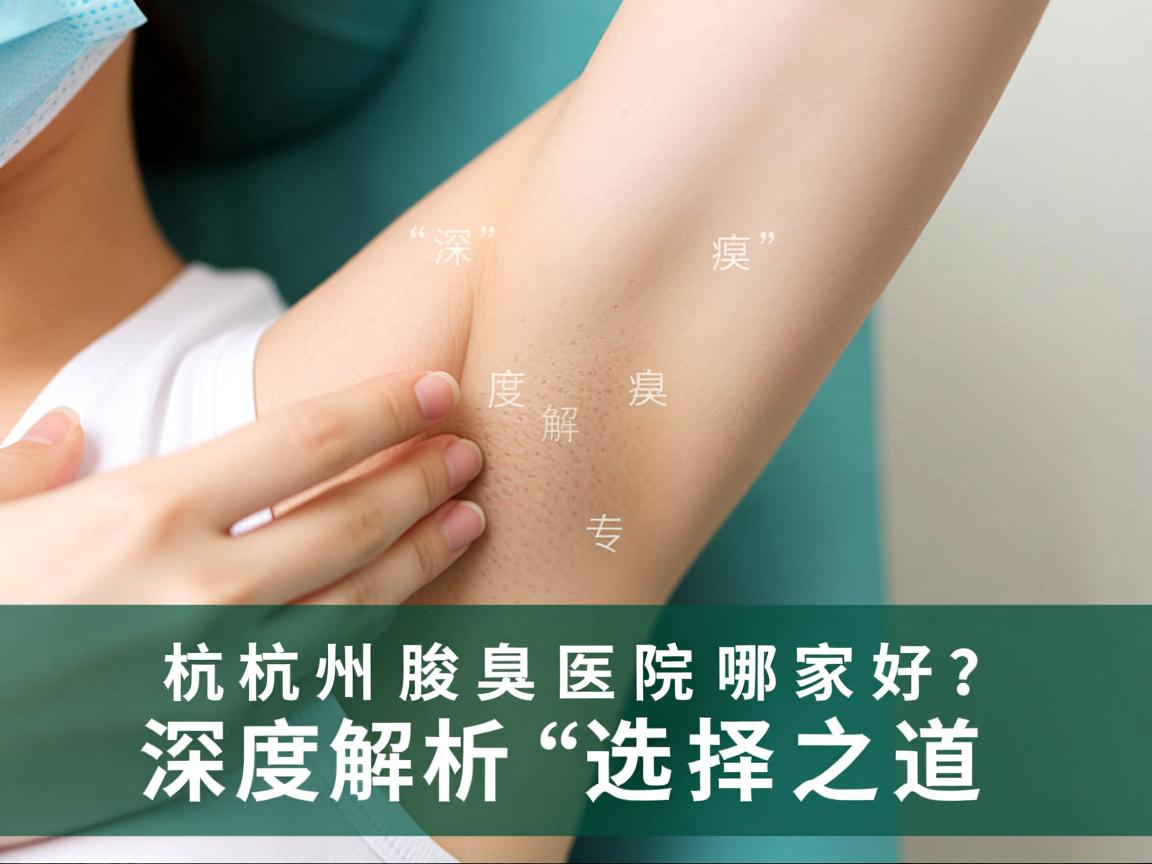 杭州腋臭医院哪家好?深度解析杭州腋臭专科医院的选择之道 杭州腋臭医院哪家好?深度解析杭州腋臭专科医院的选择之道