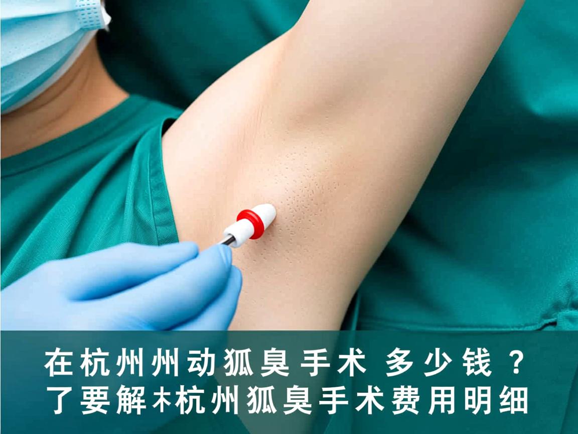 在杭州动狐臭手术多少钱？了解杭州狐臭手术费用明细