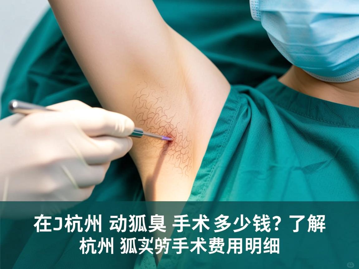 在杭州动狐臭手术多少钱？了解杭州狐臭手术费用明细