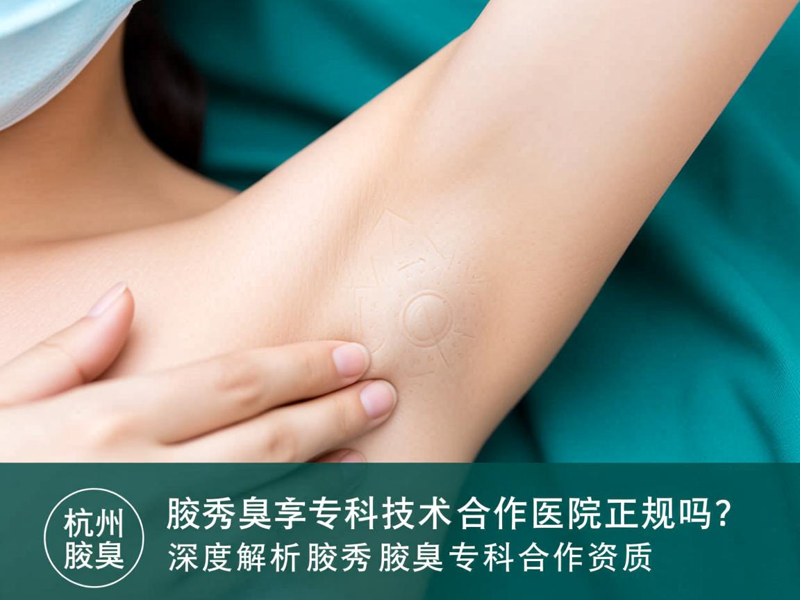 杭州腋秀腋臭专科技术合作医院正规吗？深度解析腋秀腋臭专科合作资质