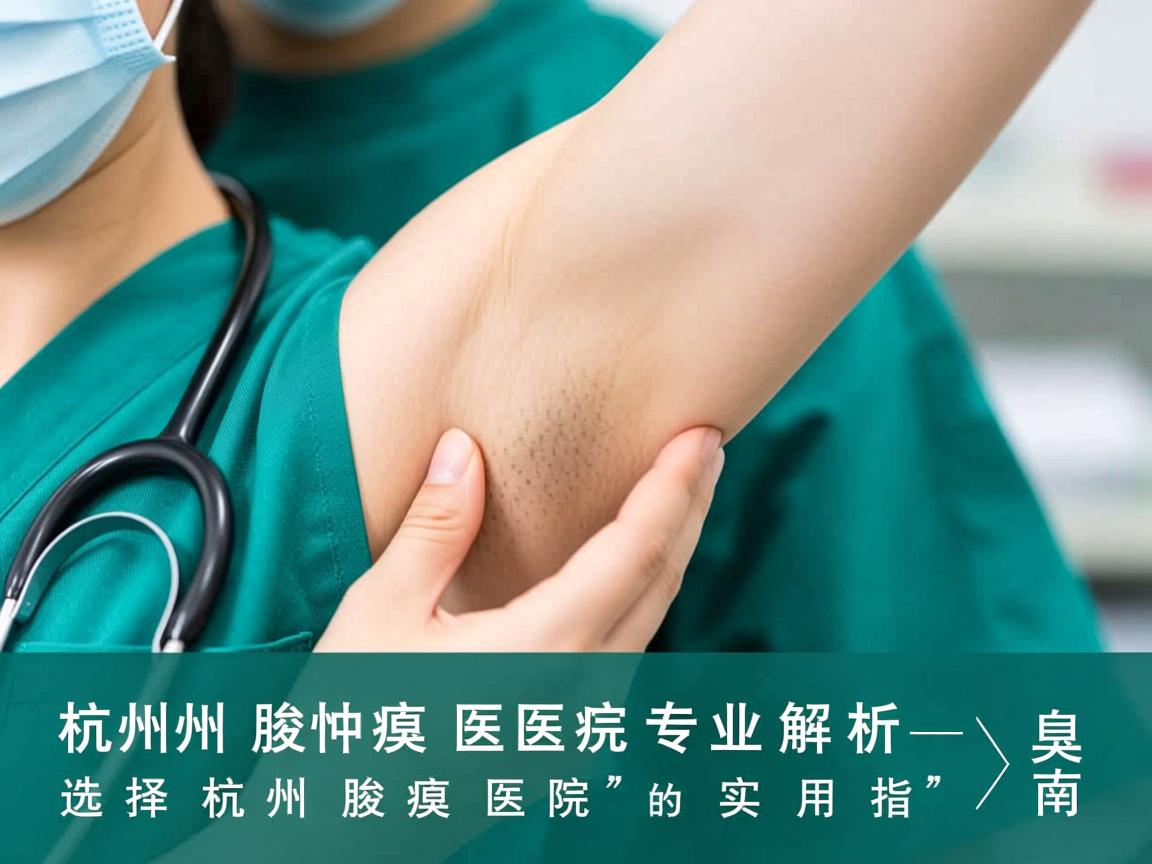 杭州腋臭医院专业解析，选择杭州腋臭医院的实用指南