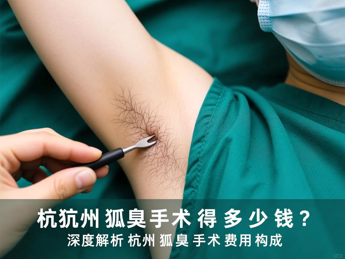杭州狐臭手术得多少钱？深度解析杭州狐臭手术费用构成