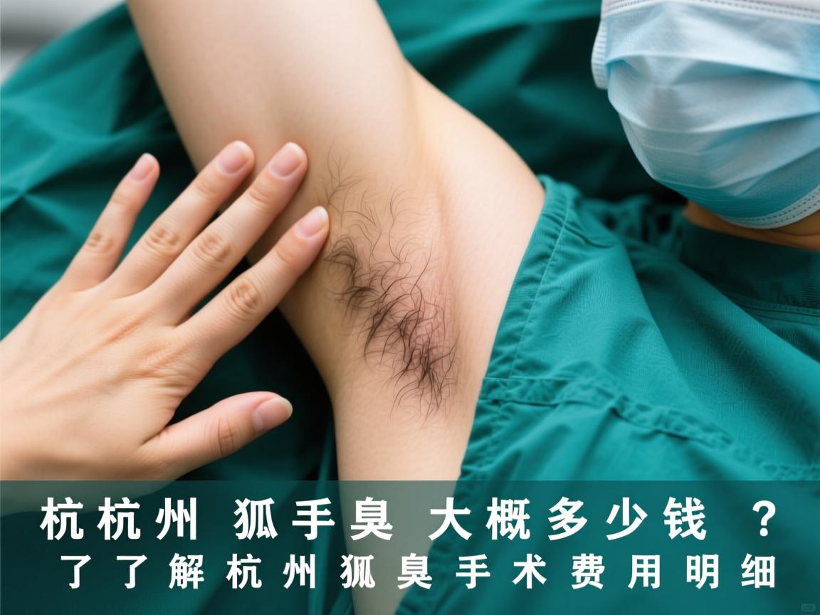 杭州狐臭手术大概多少钱？了解杭州狐臭手术费用明细