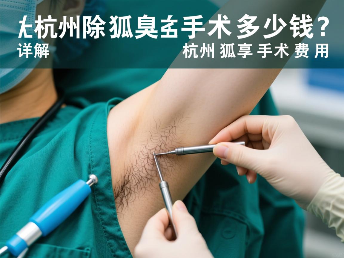 杭州除狐臭手术多少钱？详解杭州狐臭手术费用