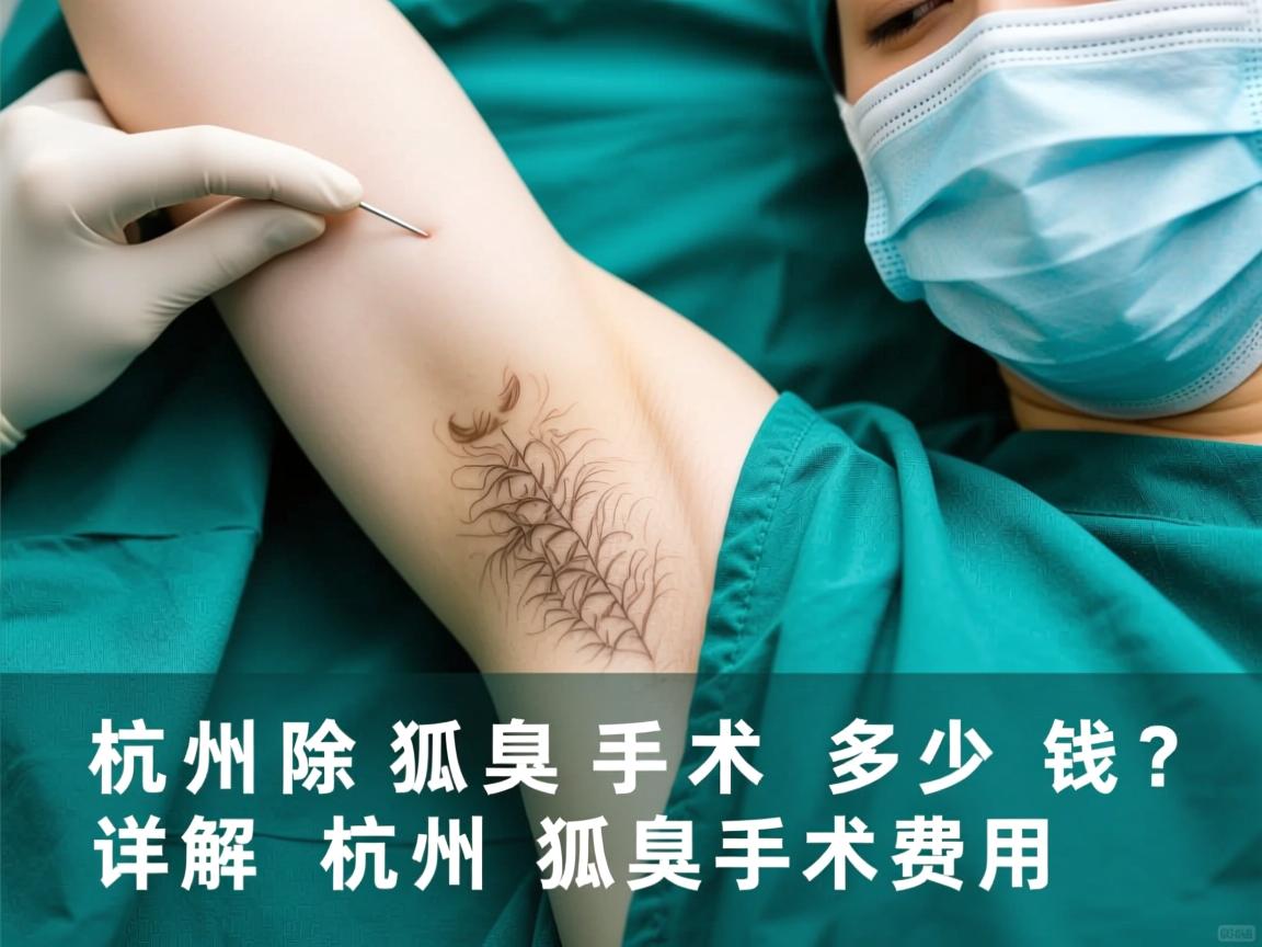 杭州除狐臭手术多少钱？详解杭州狐臭手术费用