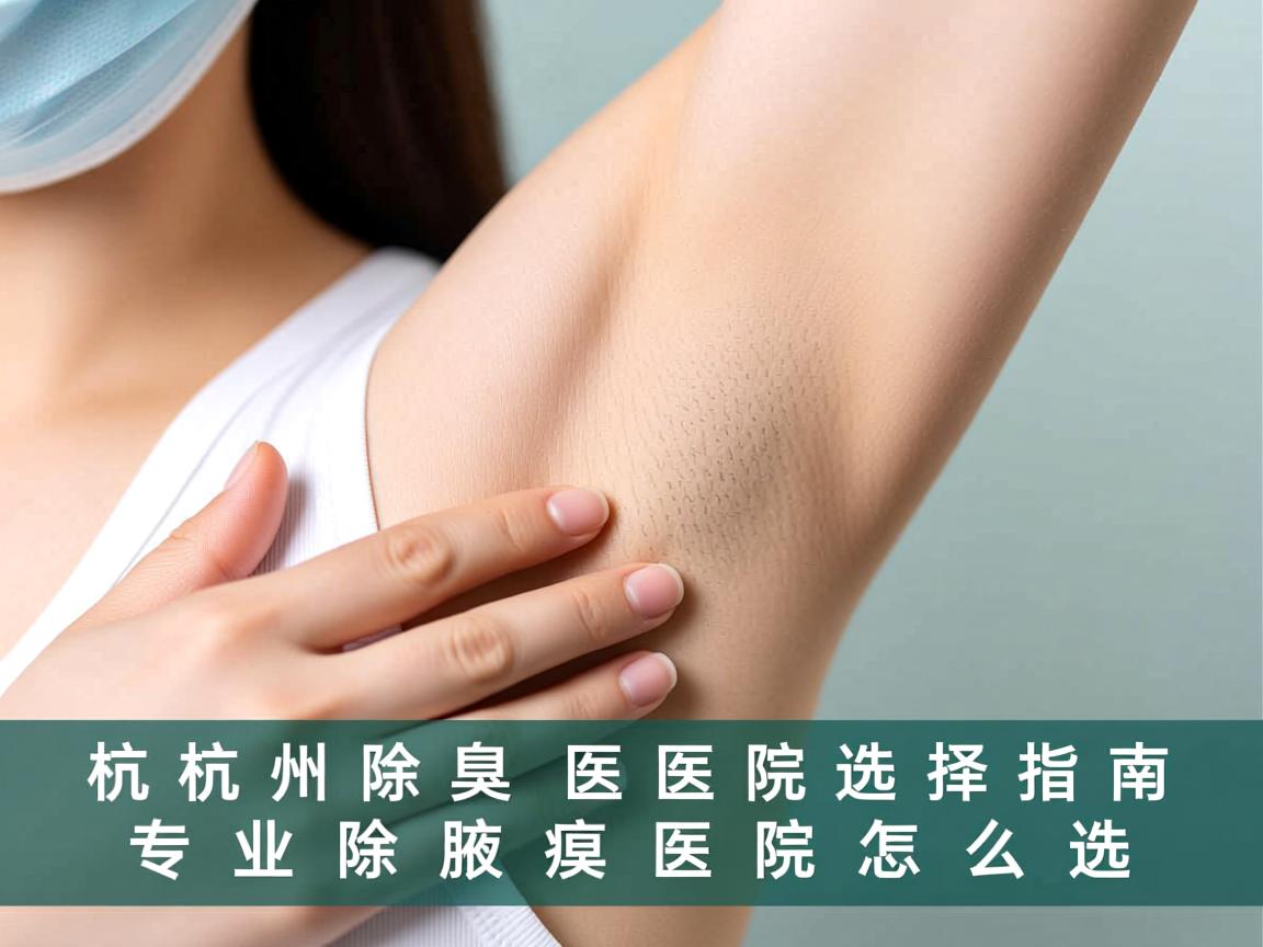 杭州除腋臭医院选择指南，专业除腋臭医院怎么选