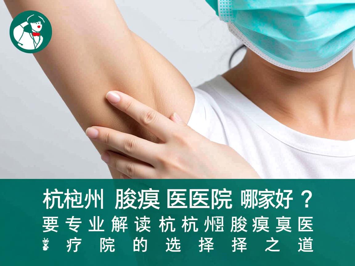 杭州腋臭医院哪家好？专业解读杭州腋臭医院的选择之道