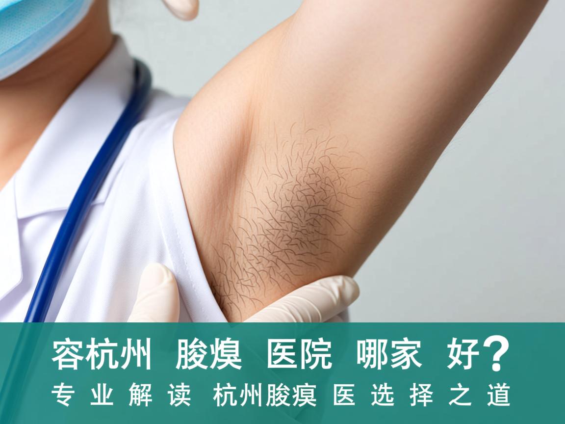 杭州腋臭医院哪家好？专业解读杭州腋臭医院的选择之道