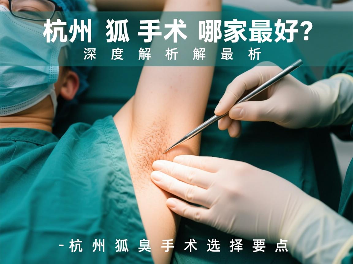 杭州狐臭手术哪家最好？深度解析杭州狐臭手术选择要点