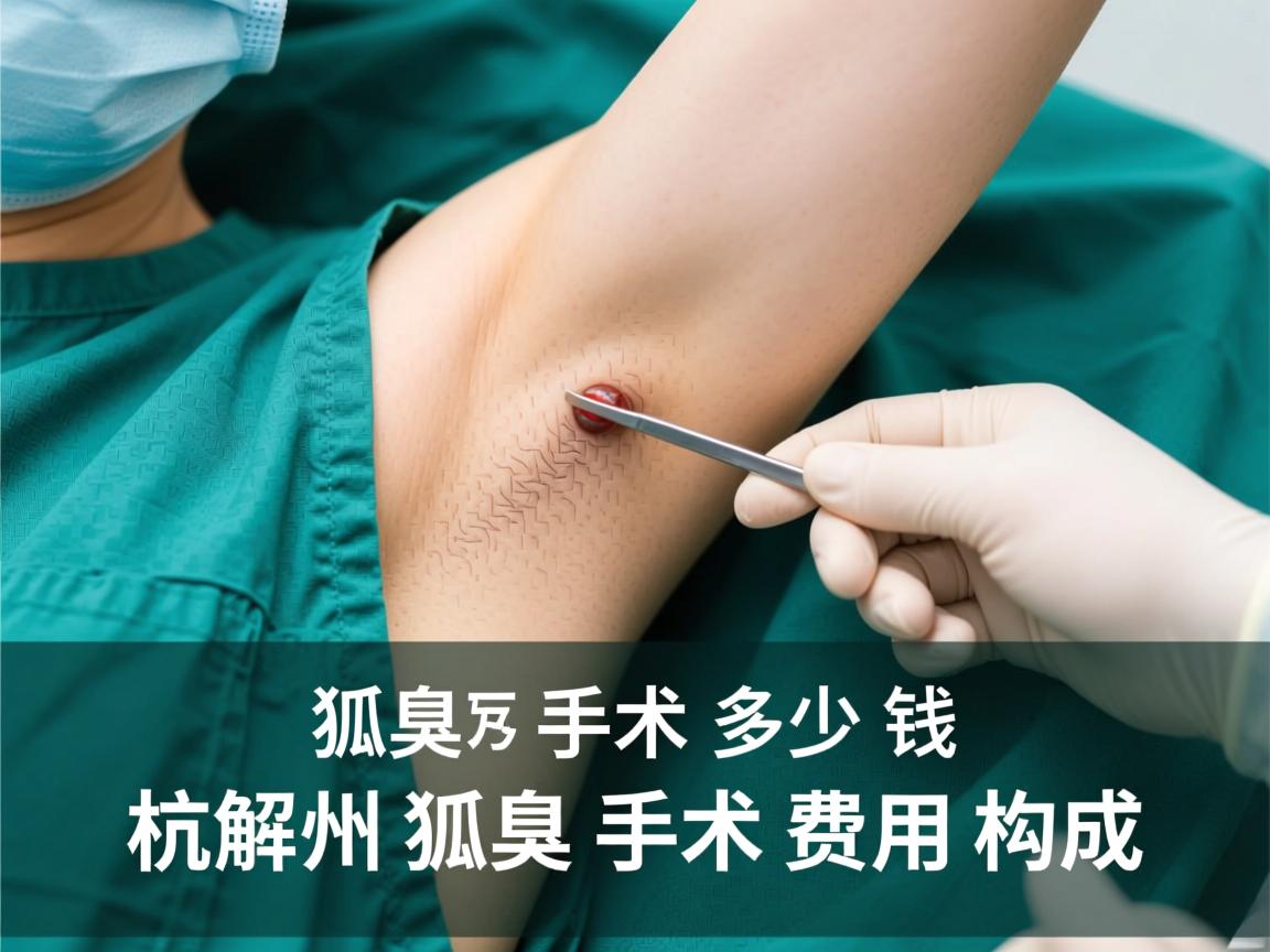 杭州狐臭手术多少钱，详解杭州狐臭手术费用构成