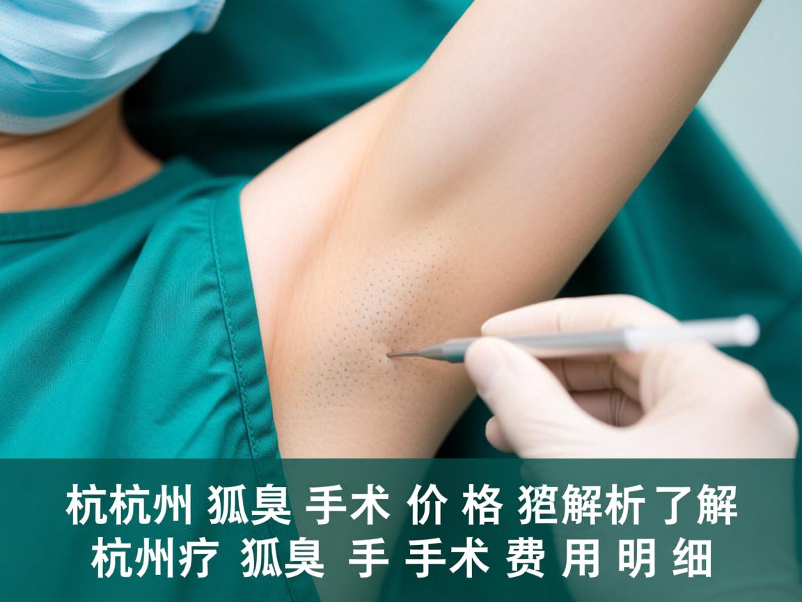 杭州狐臭手术价格解析，了解杭州狐臭手术费用明细